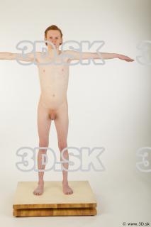 Whole body nude modeling t pose of Wesley 0001